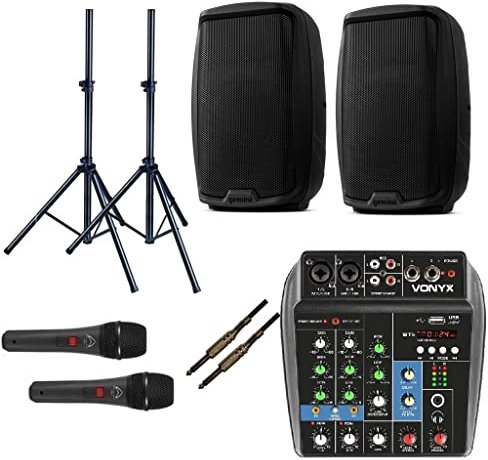 812 PACK - IMPIANTO AUDIO COMPLETO PER DJ PUB DISCOBAR KARAOKE