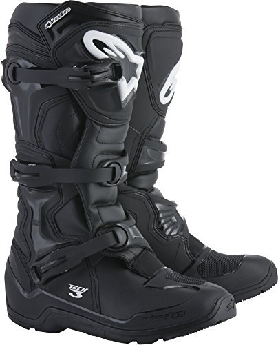 Alpinestars Tech 3 - Botas de motocicleta Enduro, protección de motocross de alto rendimiento, diseño duradero con agarre avanzado, comodidad y seguridad todoterreno con certificación CE, 12, color