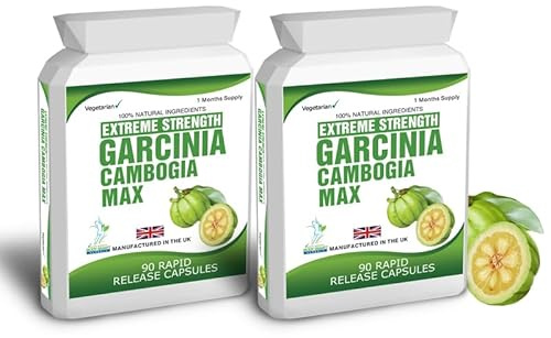 Garcinia Cambogia Fruit Clean Pure Detox Weight Management 120 Capsules 1500mg Daily Dose Bio Slim Dieting Tips