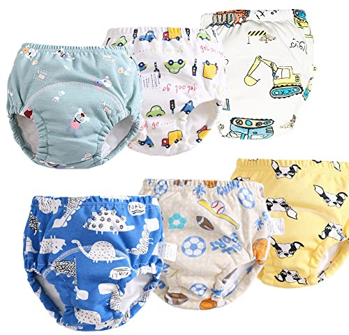 Ropa interior de entrenamiento para orinal para niñas y niños, pantalones de entrenamiento para ir al baño (4T, azul)