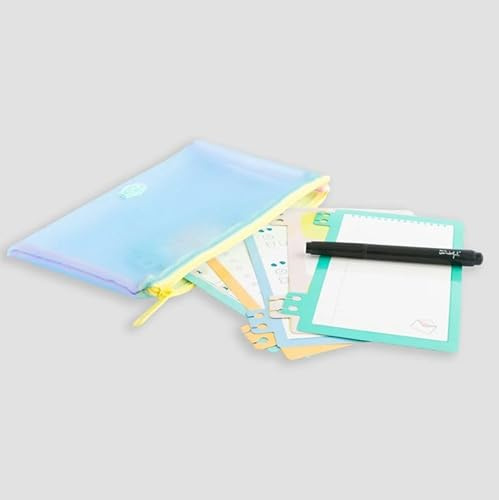 Mr. Wonderful - Estuche de lápices + hojas de pizarra - Never stop dreaming