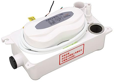 Focket Bomba automática de eliminación de condensados, Bomba de condensación de elevación de 6,6 pies con Interruptor de Seguridad y depósito de Agua de 0,63 qt/0,6 l para HVAC