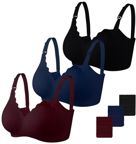 Dresime Soutien-Gorge d'Allaitement Sans Couture avec Extenseurs - Ultra-Confortable pour la Maternité et la Grossesse