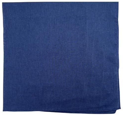 MDSTYLE Bandana 100 % coton de couleur unie pour homme et femme 55,9 x 55,9 cm