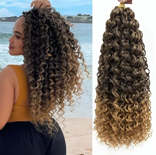 1B/27, 45cm18/GOGO CURL/ 510Gr 144 MECHAS /6 PEZZI DI EXTENSION PER TRECCE CROCHET/PER PEZZO 85 Gr 24 MECHAS/CAPELLI DALL’ASPETTO VERI PREMIUM + UNCINETTO, GIOIELLI E CUFFIA DA DOCCIA IN OMAGGIO