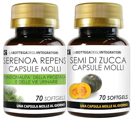 SERENOA REPENS 70 GÉLULES - GRAINES DE COURGE | PROSTATE ET VOIES URINAIRES | 1 GÉLULE PAR JOUR