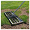 Aikimfuly Rasenwaagenrechen Golf-Gartengras-Wasserwaage, Rasen-Nivellierrechen, robuster Edelstahl, große Kapazität, Rasenschiebewerkzeug, Golfausrüstung, mit 134,6 cm Griff