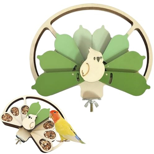 Generisch Plaisir de nourriture pour perruches - Jouet d'entraînement pour oiseaux, enclos en bois, jeu de recherche de nourriture pour inséparables, perruches, perruches