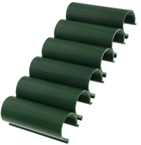 NUOBESTY 32 Pezzi Morsetti per Serra in Plastica PE e PVC Resistenti al Calore Clip per Tubi da Giardinaggio 19Mm Accessori per Fissaggio Teli Ombreggianti e Reti Parasole per Uso