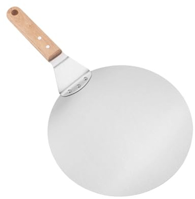 Buccia per pizza | Server da cucina | Pala per pizza scorrevole con manico in legno | per cuocere barbecue servire all'aperto cucina ristorante a casa
