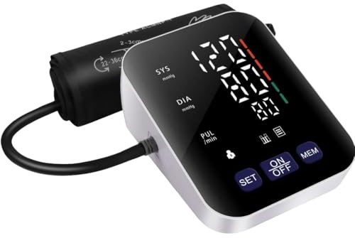 Blutdruckmessgerät V8 Ultra Automatisches Oberarm-Blutdruckmessgerät mit Manschette, LED-Display, Kompakt und tragbar, für den Heimgebrauch und für Reisen