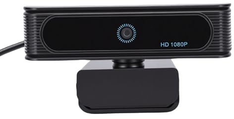 AMONIDA Ansiktsigenkänningswebbkamera, 1080P FHD-webbkamera med 120 Graders Vidvinkellins, Inbyggd Mikrofon, Plug and Play USB-kamera, för Hello-inloggning, Zoommöten, Onlinekurser