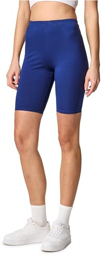 Merry Style Damen Sport Leggings kurz Sportleggings Radlerhose Sporthose aus Baumwolle MS10-200 (Kobalt,XL)