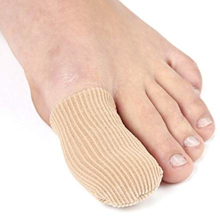 PediGel® - Medically Approved Polymer Gel Lined Digital Cap, Toe Protection and Relief from Corns - 4 Units - Large