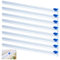 CRASPIRE 8pcs Slide Cutter 13 Reusable Food Wrap Cutter Blue Cling Film Cutter, Plastic Wrap Dispenser Refillable Home Kitchen Supply for Tin Foil Cling Wrap Paper