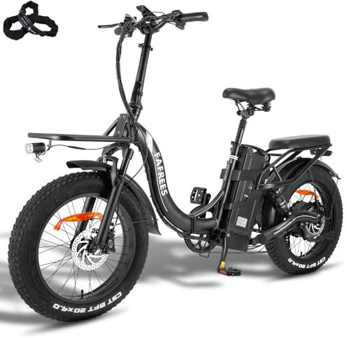 Fafrees F20 X-MAX - Bicicleta eléctrica para hombre, 20 pulgadas, 48 V, 30 Ah, batería Fatbike Ebike plegable, bicicleta eléctrica para mujer, bicicleta eléctrica de montaña, luz de freno Shimano 7S,
