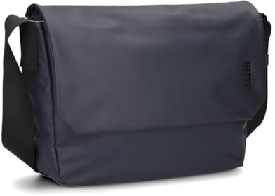 Zwei Unisex Messenger-Bag Cargo CA135 wasserabweisende Umhängetasche 9 Liter DIN-A4 passend verstellbarer Schultergurt Magnet-Verschlussklappe gepolstertes Laptop-Fach gute Innenausstattung (blue)