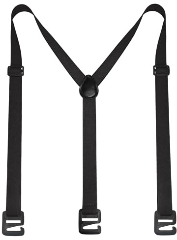 JEMYGINS Black Hidden Suspenders for Men Under Clothes Airport Friendly Outdoor Sport Suspender(2)