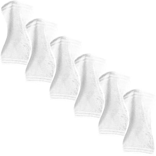 Erwin Müller Gästetuch Heidelberg 6er- Pack, 100% Baumwolle weiß Größe 30x50 cm - weiche Qualität, saugstark und strapazierfähig - praktisch durch Schlaufe