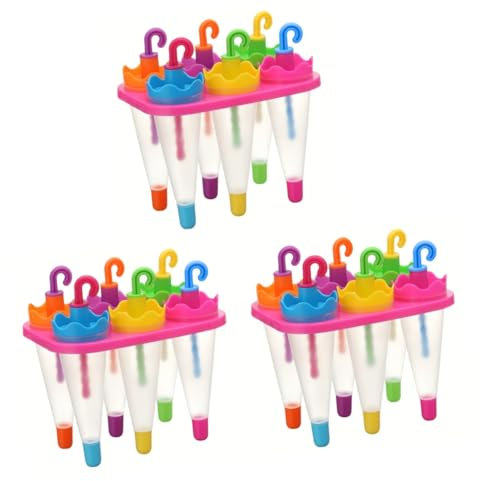 Garneck 3 Stück 6 am Stiel die eistaucher überwurfriegel ice pops ice eisstock eisstäbchen Bonbonformen Eisformen Eiswürfelschale Eismaschine Haushalt Schimmel Regenschirm