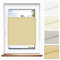 Jalousiescout Plissee Klemmfix ohne Bohren—Jalousie 92.5x100cm beige Sichtschutz Fenster Sonnenschutz, Lichtdurchlässig Rollo für Fenster & Tür, Hochwertiges Polyester Pure Plissee