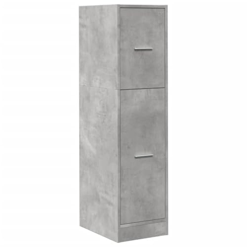 vidaXL Apoteksskåp betonggrå 30x41x118 cm konstruerat trä