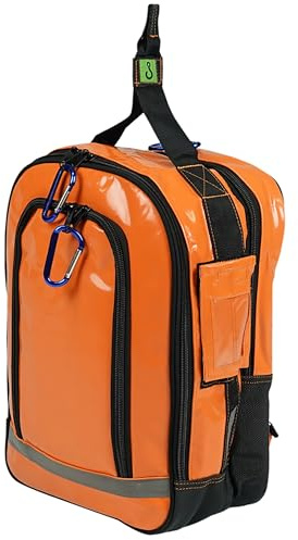 EMG 4389 Werkzeugtasche Groß 500 kg Tragfähigkeit Orange oder Schwarz Besteht Keine Farbauswahl - Werkzeugtasche Leer für Arbeiten in der Höhe