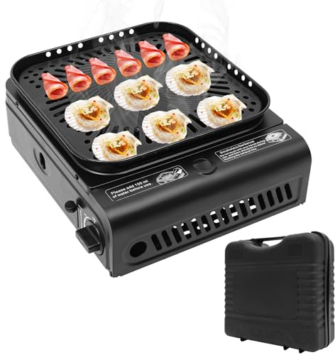 Camping Gasgrill, Gasstove für Innenräume, Gasstove portable, Camping, Cuisine à gaz, Grill au butane, Grill à poche, Dimensions 42 * 26 * 11cm - Pour l'intérieur