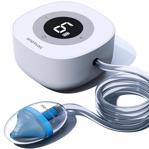 Electric Nasal Aspirator for Baby - Advanced Hospital Grade 10X Suction - Rechargeable Nose Sucker Snot Booger Cleaner for Newborn Infant Toddler Kids & Adults