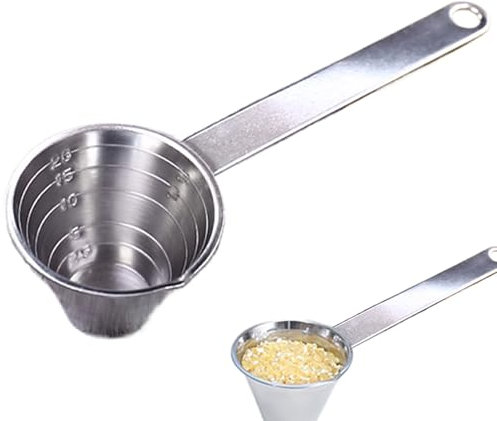 Cucchiai di misurazione in metallo, misurini in acciaio inox, cucchiaio per bilancia alimentare in acciaio inox, bilancia da cucina, gadget da cucina portatili, per cottura