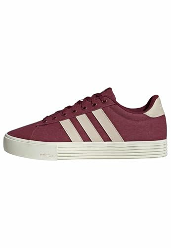 adidas Unisex-Adult Daily 4.0, Collegiate Burgundy/Crystal Linen/Off White, 10