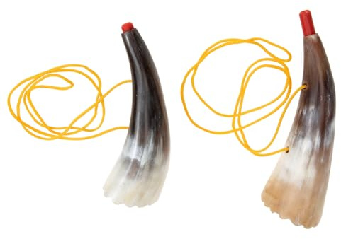 ifundom 2 Piezas de Juguete Cuerno de Buey para Niños Portátil Fácil de Tocar Duradero Adecuado para Fiestas y Juegos de Animación Color Aleatorio
