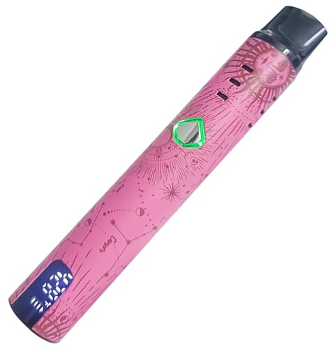 VapeMaster Skywalker Mini Dry Herb Vaporizer Pen Portable Herbal Vaporiser - Next-Gen Quartz Chamber, Temperature Control, LED Display, Pure Vapor, No Nicotine (Rose Pink)