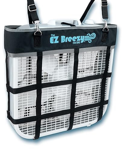 Southwestern Equine EZ Breezy Box - Soporte para ventilador de caballo, bolsa clásica para ventilador, suministros estables, ventilador de caballo (negro)