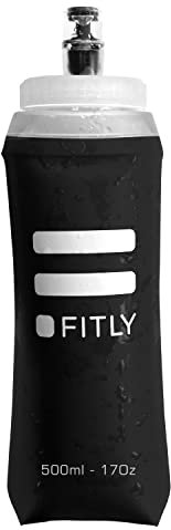 FITLY Gourde Souple Pour Sac D'hydratation De Course - Idéal pour Le Running, Vélo, Randonnée - Bouteille D'eau Pliable pour Utilisation en Extérieur - Flasque souple pour l'hydratation