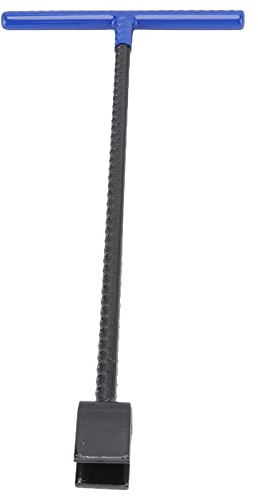 Qcwwy Water Meter Key Tool Premium Steel Water Meter Key Wrench T Handle Water Stop Valve Saving Labor Water Meter Key for Most Valves of Gas Train Cabinet and Elevator (Blue)