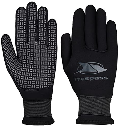 Trespass Unisex Wetsuit Gloves Elastic Strap Velcro Wrist Neoprene Cray