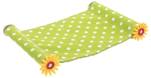 CIYODO Hamaca para Pájaros en Tela y Madera Área de Juego, Desmontable para Limpieza, Adecuado para Periquitos y Cacatúas en Jaula