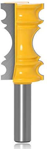 Mesee Crown Molding Router Bit, 1/2 Inch Shank Chair Rail Molding Router Bit Woodworking Architectural Trimming Forming Cutter Tool