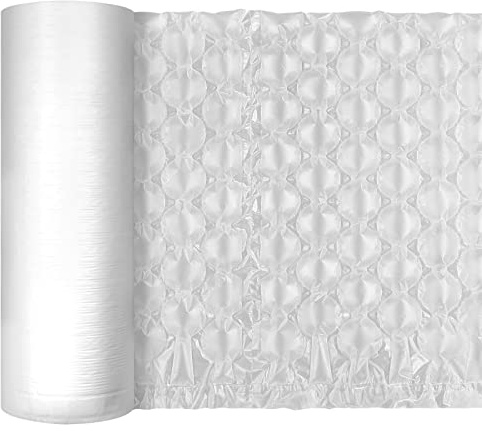 RHBLME 15.8 Inch Wide x 984 Feet Length Moving Bubble Shipping Wrap Roll, 300M Long Air Cushion Packing Inflatable Large Bubble Shipping Wrap for Moving Packing Mailing (Need Machine Inflate)