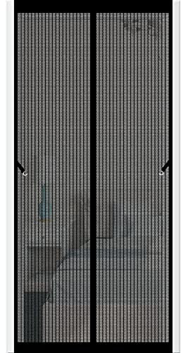 Moustiquaire FenêTre MagnéTique 60 x 195 cm Maille Très Dense Moustiquaire Empêche Les Insectes D'Entrer Rideaux Anti Mouche pour Portes Balcon Cave Salon Camping car, Noir