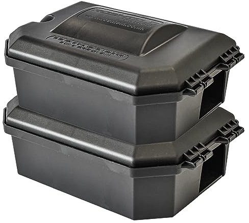ROSHIELD - Rat & Mouse Pro Quality Tamper-Resistant Safety Bait Box for Rodent Trap Control Treatments, Secure Lockable Bait Stations Appropriate in Both Indoor And Outdoor Settings.