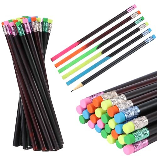 JSMTKJ HB Bleistift Set,30 Stück Farbe Wechsel Stimmung Bleistift Holz Bleistifte Wärme Aktiv Farbe Thermochrom Stifte mit Radiergummi für Geburtstag Mitgebsel Geschenk Kinder