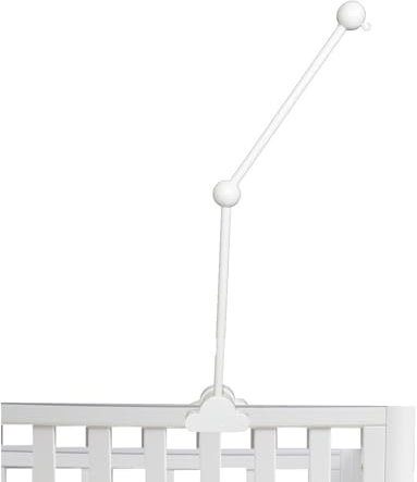 Hyacinthy Mobilarm för Spjälsäng - Molndesign Mobilhållare i Trä, Hängande Justerbart DIY-Stativ för Babymobil, Sängklocka, Dekor för Babytillbehör