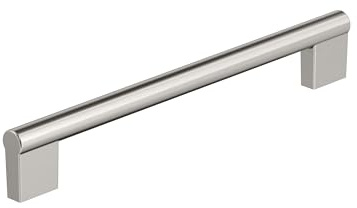 Amerock Versa 7-9/16 inch (192mm) Center-to-Center Satin Nickel Cabinet Pull, BP55531G10