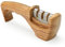 Aieve Messerschärfer, Messerschleifer Profi, 3-Stufen Knife Sharpener, Holz Messer schärfen manuelle Messerschärfer, Ideal für Schärfen und Schleifen