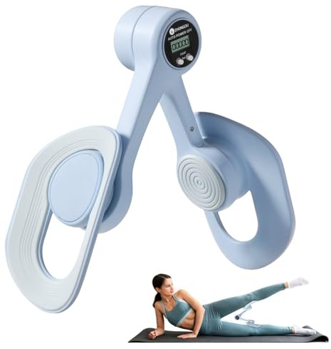 Focenat Oberschenkeltrainer mit Zählfunktion, Beckenbodenmuskeltrainer, 360° Rotation Trainingsgerät für die Innenseite der Oberschenkel, Po Beinpresse, Beckenboden Trainer Damen für Zuhause