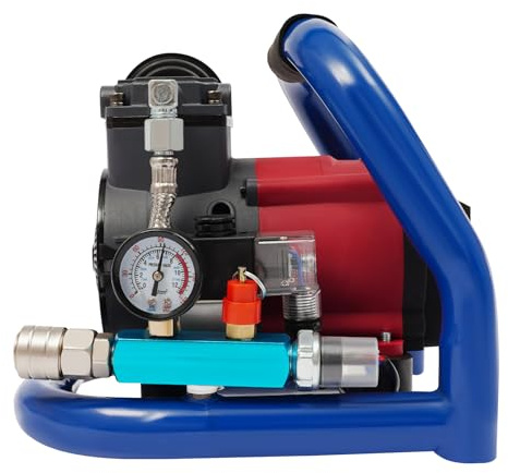 Kompressor | Flüsterkompressor | Kompresor | Ölfreier Luftkompressor | 7 Bar Maximaldruck | 2800 U/min | 65 dB Leiser Betrieb | Ideal für Reifen, Sprühpistolen & Heimwerker