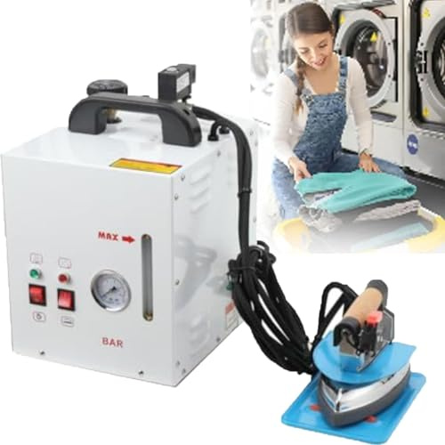 Professional Steam Ironing Station, 1600W with Separate Boiler, 4L Large Water Tank, Handheld Steam Boiler for Clothes, Curtains & Carpets