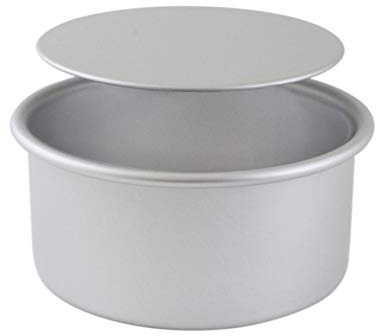 PME LBR113 anodiserad aluminium 7,6 cm djup rund kakburk med lös bas, 279 mm (11 tum), silver